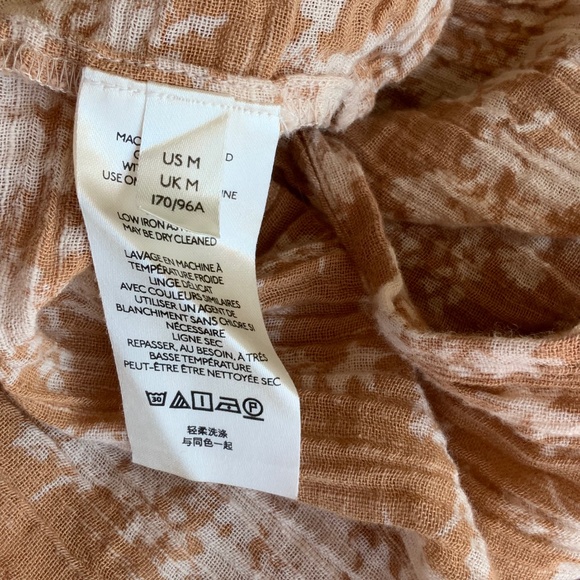 Free People Ellie Print Smocked Midi Dress In Neutral - Picture 9 of 10